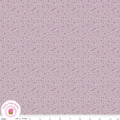 Riley Blake ADEL IN  SPRING 11428L Purple Circles Sandy Gervais Quilt Fabric  - Image 1 of 3