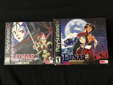 Lunar Silver Star Story Complete And Lunar 2 Eternal Blue Complete CIB PS1