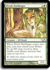 1x Elvish Harbinger Light Play, English Duel Decks: Elves vs Goblins MTG Magic