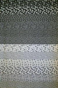 10" Layer Cake Squares Assortment: BLACK & WHITE Calico 40+ pieces USA NIP - Picture 1 of 3