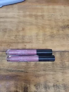 2 Laura Geller Liquid Lipstick SUNKISSED nude kisses LOT of 2 lip gloss - Picture 1 of 2