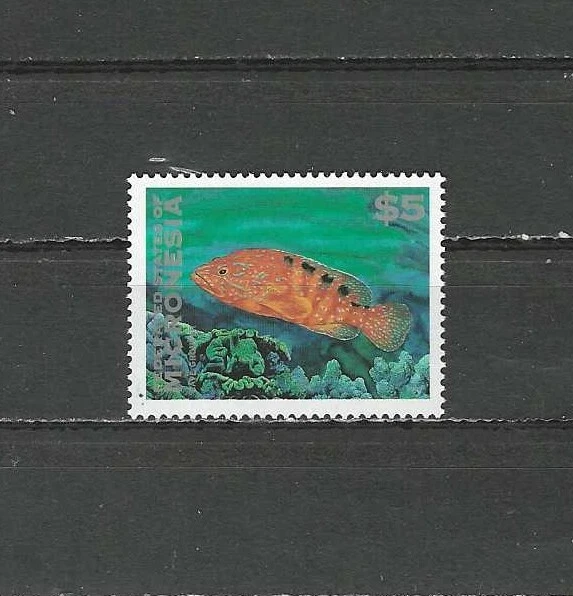 MICRONESIA , USA , 1996 , FISH , $5.00 STAMP , MNH , CV$10 - Image 1 of 1