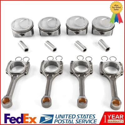 G4KJ 2.4升活塞戒指套装&Con杆23510-2G540适用于2011-20起亚Optima Sorento — 第 1/4 张图片