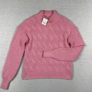 J Crew Sweater Womens XXS Pink Pullover Preppy Academia Career Workwear New - Picture 1 of 11