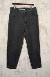 Anchor Blue Work wear Jeans mens Size 36X32 Black Vintage baggy y2k - Picture 1 of 9