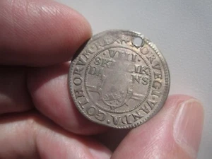 1606 DENMARK 8 SKILLING HOLED - Picture 1 of 2