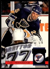 1993-94 Donruss Vitali Prokhorov St. Louis Blues #290