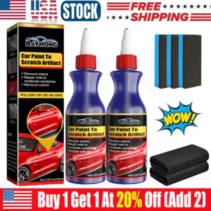 2 PCS Car Scratch Remover for Deep Scratches Paint Restorer Auto Repair Wax - Picture 1 of 16