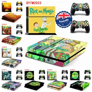 Rick and Morty Theme Fit For Sony PS4 Console&Controller Skins Vinyl Sticker HOT - Picture 1 of 13