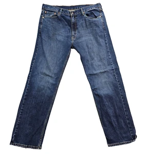 Levi's 505 Jeans Mens 40x32 blue denium straight leg 5 pocket zip fly casual - Picture 1 of 12