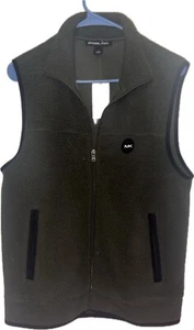 Michael Kors Men’s Fleece Vest Size Small - Color - Olive (B.V) - Picture 1 of 5