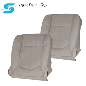 2011 2012 Fits Ford F250 F350 Driver Passenger Bottom Perforated Seat Cover Tan - Picture 1 of 8