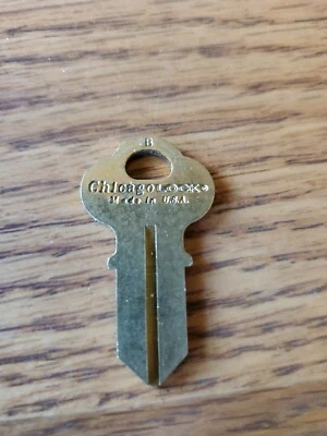 ORIGINAL OEM CHICAGO LOCK CG1 LLAVE EN BLANCO HUDSON REO GRAHAM PAIGE cerrajero K145 Foto 1 de 2