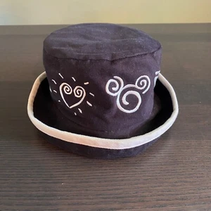 Vintage Walt Disney World Black and White Peace, Love, Mickey Hat - Picture 1 of 7