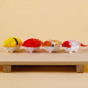 Animal attraction Sushinigirisu gashapon sushi Standard Nigiris 4 Can set Japan - Picture 1 of 12