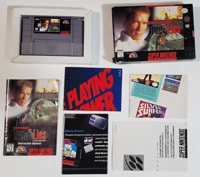 True Lies SNES (Super Nintendo Entertainment System, 1995) Complete SET - Image 1 of 4