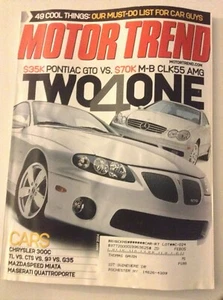 Motor Trend Magazine PontiacGTO Vs M-B CLK55 AMG May 2004 051819nonrh - Picture 1 of 1