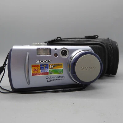 Sony Cybershot DSC-P30 1.3MP Compact Digital Camera Silver Tested - Image 1 of 4