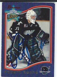 Robert Esche Signed 1997/98 Bowman Prospects CHL Card #41