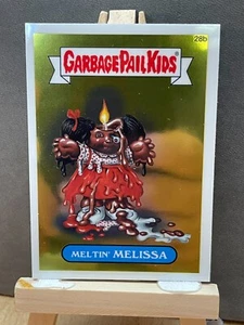Garbage Pail Kids Chrome Series 1 Base Card 28b MELTIN' MELISSA - Picture 1 of 2