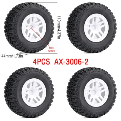 Austar Rubber Tires Wheel for RC Car 1/10 Truck ARRMA SENTON XLH Traxxas Slash - Bild 1 von 3