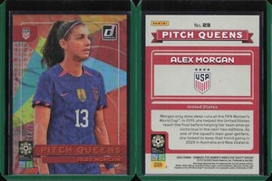 2023 Donruss FIFA Women's World Cup Pitch Queens Orange #23 Alex Morgan USA /49