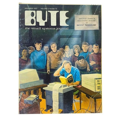 Byte Magazine December 1977 Vol 2 No. 12 Star Trek Cover - Image 1 of 3