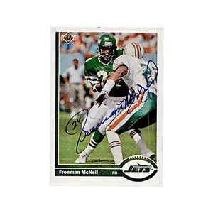 1991 Upper Deck Freeman McNeil Autograph Signature New York Jets - Picture 1 of 2
