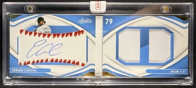 2022 Absolute Edward Cabrera Material Booklet Signatures Patch Auto /99 #137 - Image 1 of 4