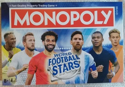MONOPOLY - 2025  'WORLD FOOTBALL STARS' NEW - CELLOPHANE REMOVED - Image 1 of 4