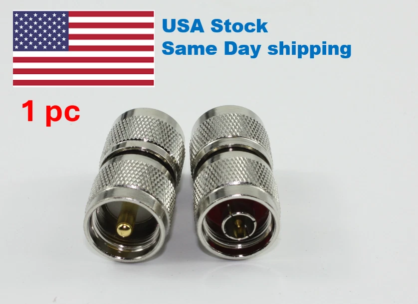 1x N-Type Male to UHF PL259 Male RF Coaxial Adapter - Image 1 of 1