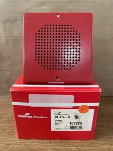 CH70-R COOPER WHEELOCK WALL CHIME RED - Picture 1 of 1