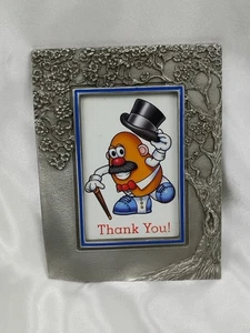 VINTAGE SMALL SILVER  PEWTER FLORAL PICTURE FRAME 3X 4”  - Picture 1 of 7