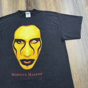 Camisa De Colección Marilyn Manson Para Hombres XL Negra Sex Is Dead Tour Band 1997 Camiseta Tultex - Imagen 1 de 14