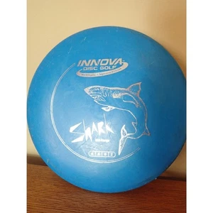 Innova DX Shark 175g Blue Silver Foil Midrange Golf Disc Used  - Picture 1 of 5