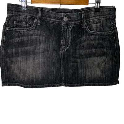Falda Citizens of Humanity Para Mujer Talla 31 Gris Lavado a Piedra Mini Rocker Elastizada Foto 1 de 4