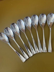 8 Teaspoons EQUINOX by Sasaki 18/0 Stainless Flatware China - Picture 1 of 3
