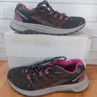 Merrell Fly Strike Shoes Womens Size 9 Black Pink Trail Running Sneakers J067444 - Image 1 of 4