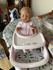 Vintage Zapf Baby Born Doll With Accessories, Clothes, Moses Basket 1990’s - Picture 1 of 6