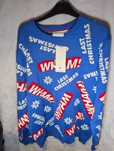 JERSEY AZUL NAVIDAD TU WHAM Talla XXL ÚLTIMA NAVIDAD GEORGE MICHAEL UNISEX - Imagen 1 de 4