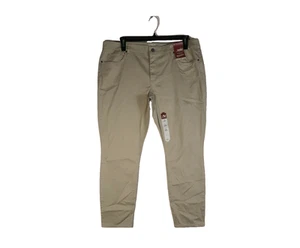 Pantalones Arizona ajustados ajustados ajustados piernas junior niñas talla 19 W40" caqui nuevos con etiquetas - Imagen 1 de 9