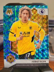 2021-22 Panini Mosaic Premier League PEACOCK PRIZM Fabio Silva #53 - Imagen 1 de 2
