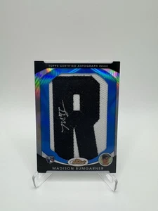 2010 Topps Finest Madison Bumgarner Blue Refractor Rookie Auto /25 “R”. Giants - Picture 1 of 2
