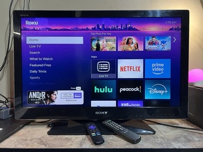 Sony Bravia KDL-32BX310 32" 720p HD LCD Television With Remote & Roku Tv Sticks - Image 1 of 4
