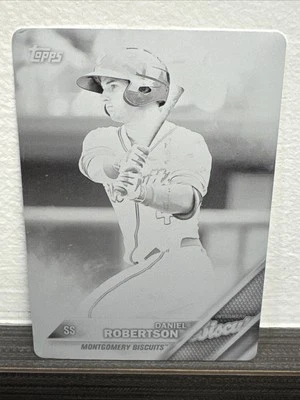 2016 Topps Pro Debut Daniel Robertson #67 Printing Plates Black  1/1 - Image 1 of 2