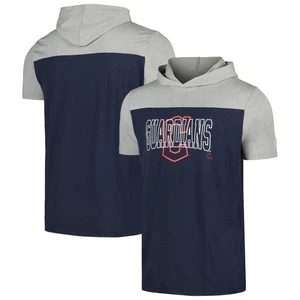 Herren New Era Navy Cleveland Guardians Active Brushed Hoodie T-Shirt - Bild 1 von 3