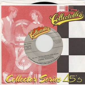 Jimmie Rodgers , Oh-Oh, I'm  Falling In Love Again / Secretly, (7", Single, RE), - Picture 1 of 2