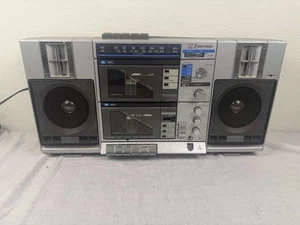 Emerson CTR 949 AM/FM Stereo Dual Cassette Ghettoblaster Radio 1980er Vintage - Bild 1 von 1