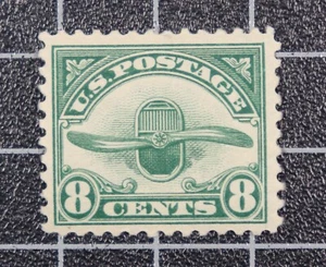 Scott C4 - 8 Cents Propeller - OG MH - Nice Stamp - SCV - $17.50 - Picture 1 of 1