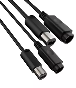 Wiigamecube Controller Extension Cable for Wii Gamecube GCN - 2Pack/6.6Ft - Picture 1 of 12